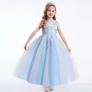 Girls Dress Party Ball Gowns Formal Princess Graduation Halloween